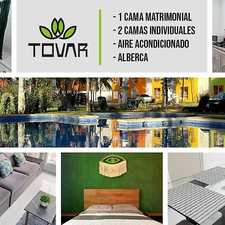 Bonito Departamento En Privada Con Alberca Apartment แคนคูน ภายนอก รูปภาพ