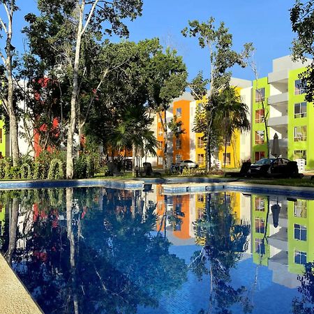 Bonito Departamento En Privada Con Alberca Apartment แคนคูน ภายนอก รูปภาพ