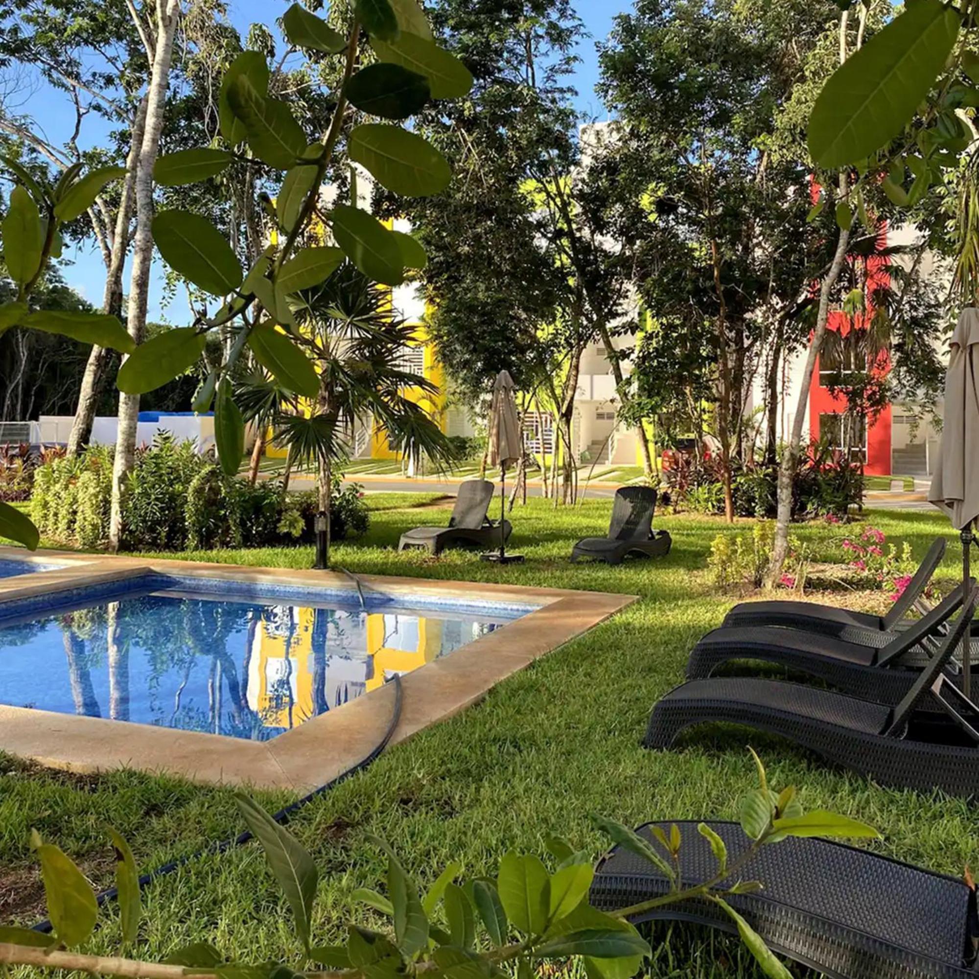 Bonito Departamento En Privada Con Alberca Apartment แคนคูน ภายนอก รูปภาพ